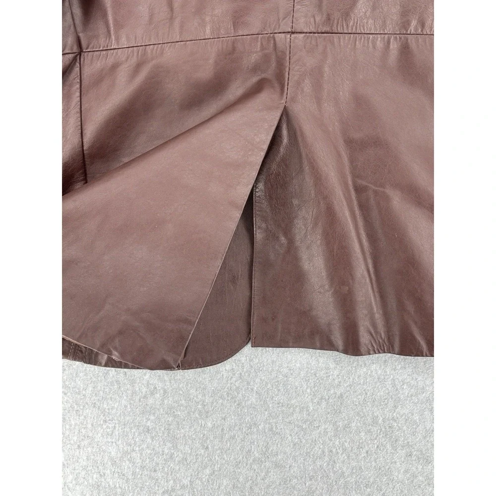 Vintage Sears The Leather Shop Brown Leather Blazer Jacket 46R Men's